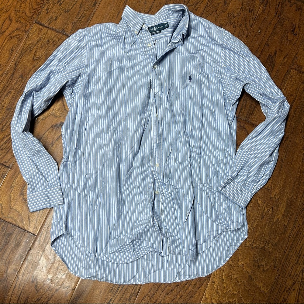 Ralph Lauren Striped poplin Button‎ Down Shirt